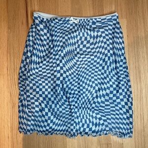 Blue Checkered skirt